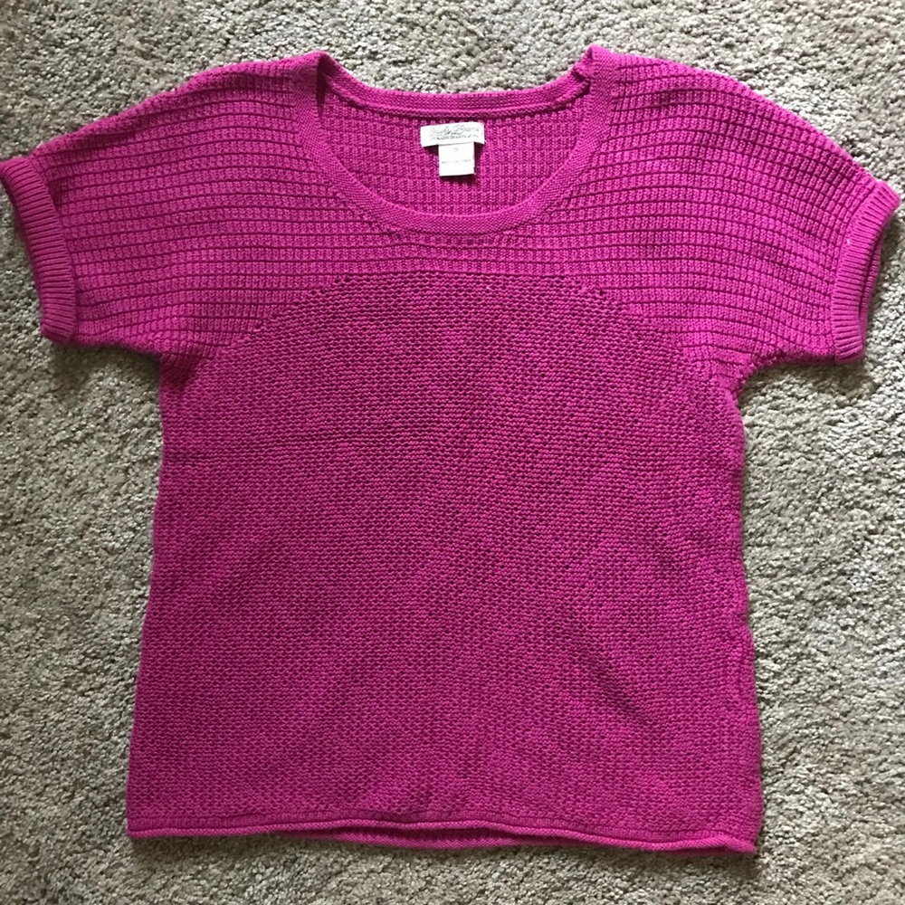 Lucky Brand Pink short sleeve Sweater